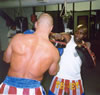 Manu trains Rick Roufus