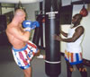 Manu trains Rick Roufus